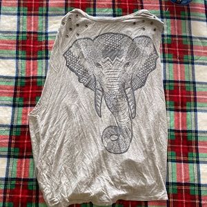 Elephant mandala tank